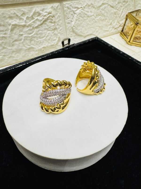 AD GOLD PLATED RING