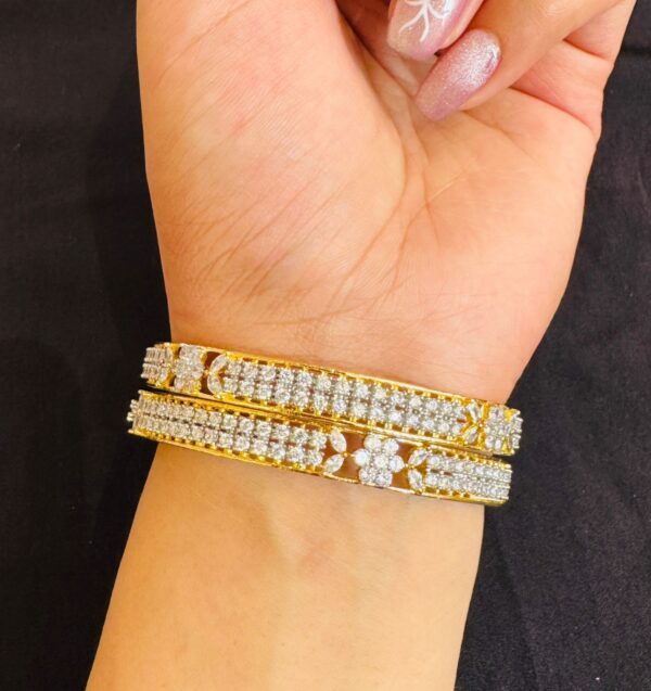 Gold Plated AD Bangles - Image 2