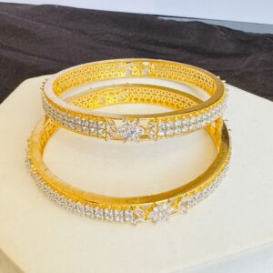 Gold Plated AD Bangles
