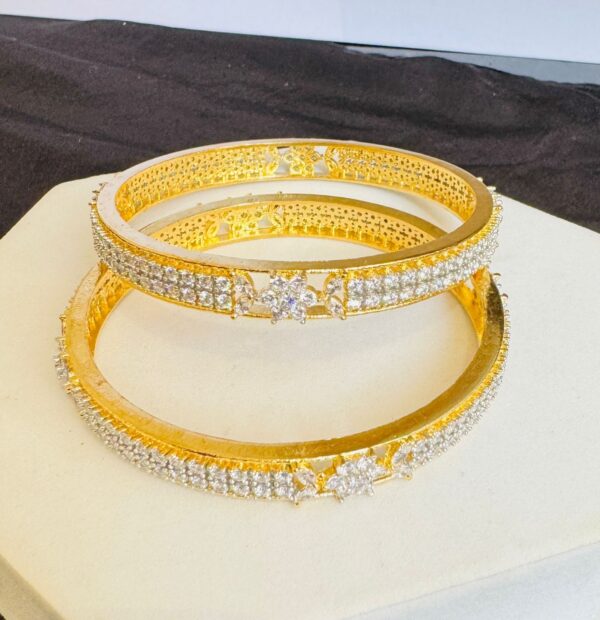 Gold Plated AD Bangles