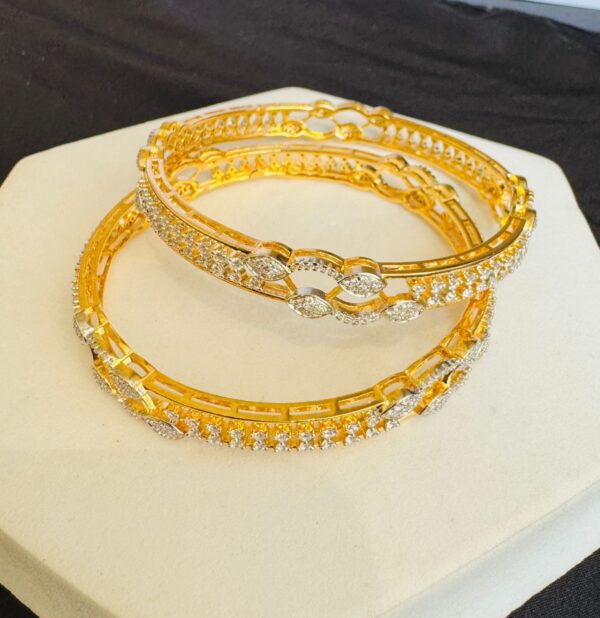 Gold Plated AD Bangles - Image 2