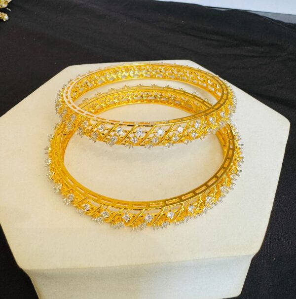Gold Plated AD Bangles