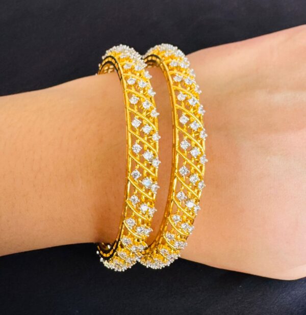 Gold Plated AD Bangles - Image 2