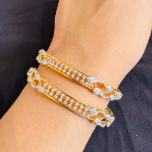 Gold Plated AD Bangles
